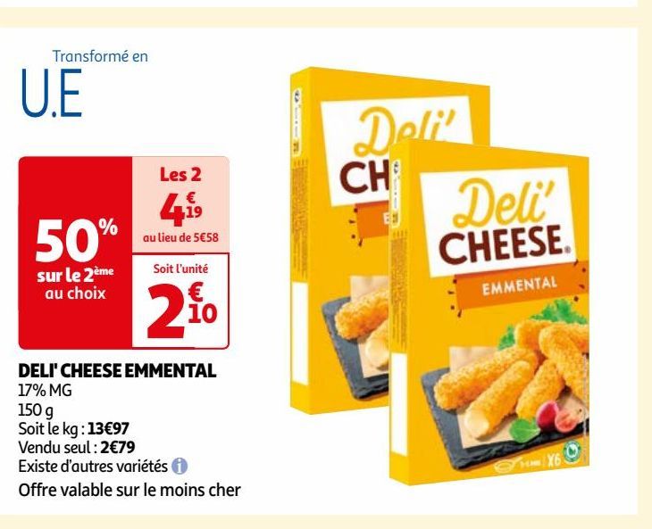 DELI' CHEESE EMMENTAL