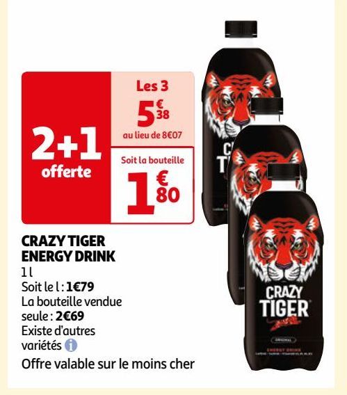 CRAZY TIGER ENERGY DRINK