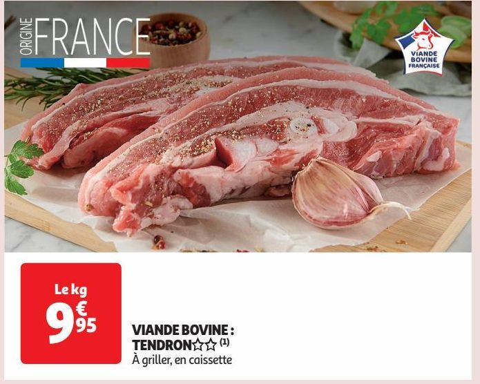 VIANDE BOVINE : TENDRON 