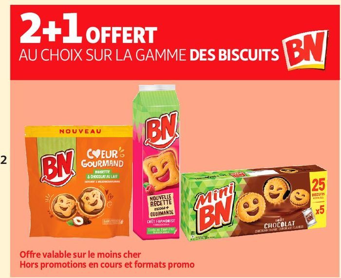 SUR LA GAMME DES BISCUITS BN