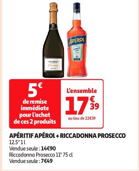 APÉRITIF APÉROl + RICCADONNA PROSECCO