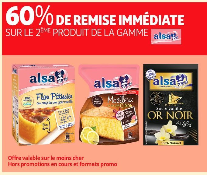 SUR LE 2ÈME PRODUIT DE LA GAMME alsa