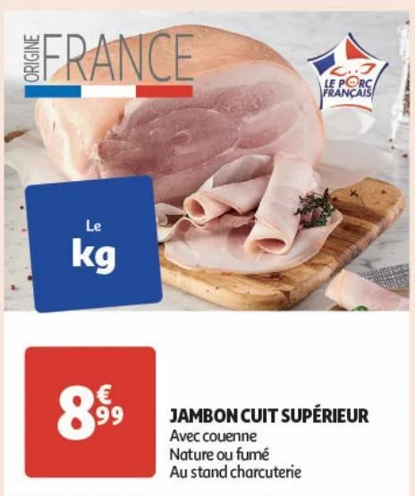 jambon cuit superieur