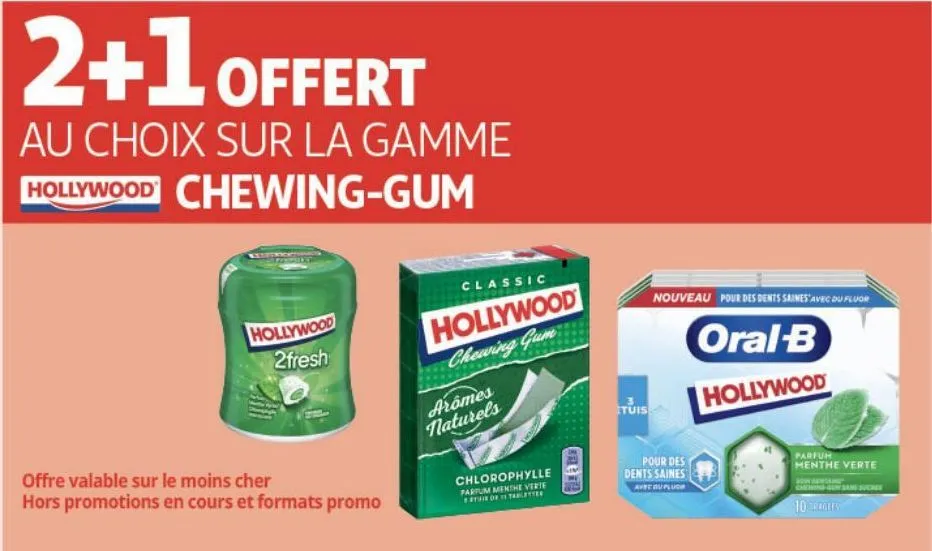 la gamme hollywood chewing gum