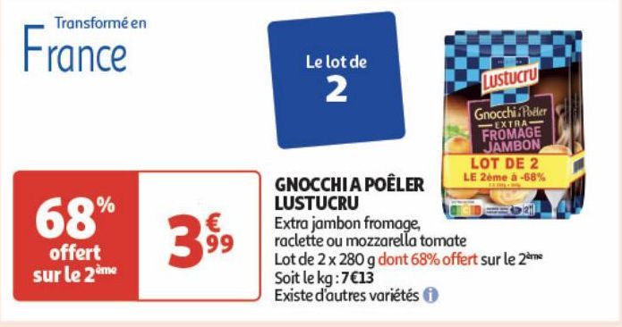 GNOCCHI A POELER LUSTUCRU