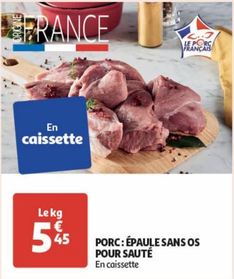 PORC: EPAULE SANS OS POUR SAUTE