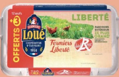 OEUFS FERMIERS LIBERTÉ LABEL ROUGE LOUÉ