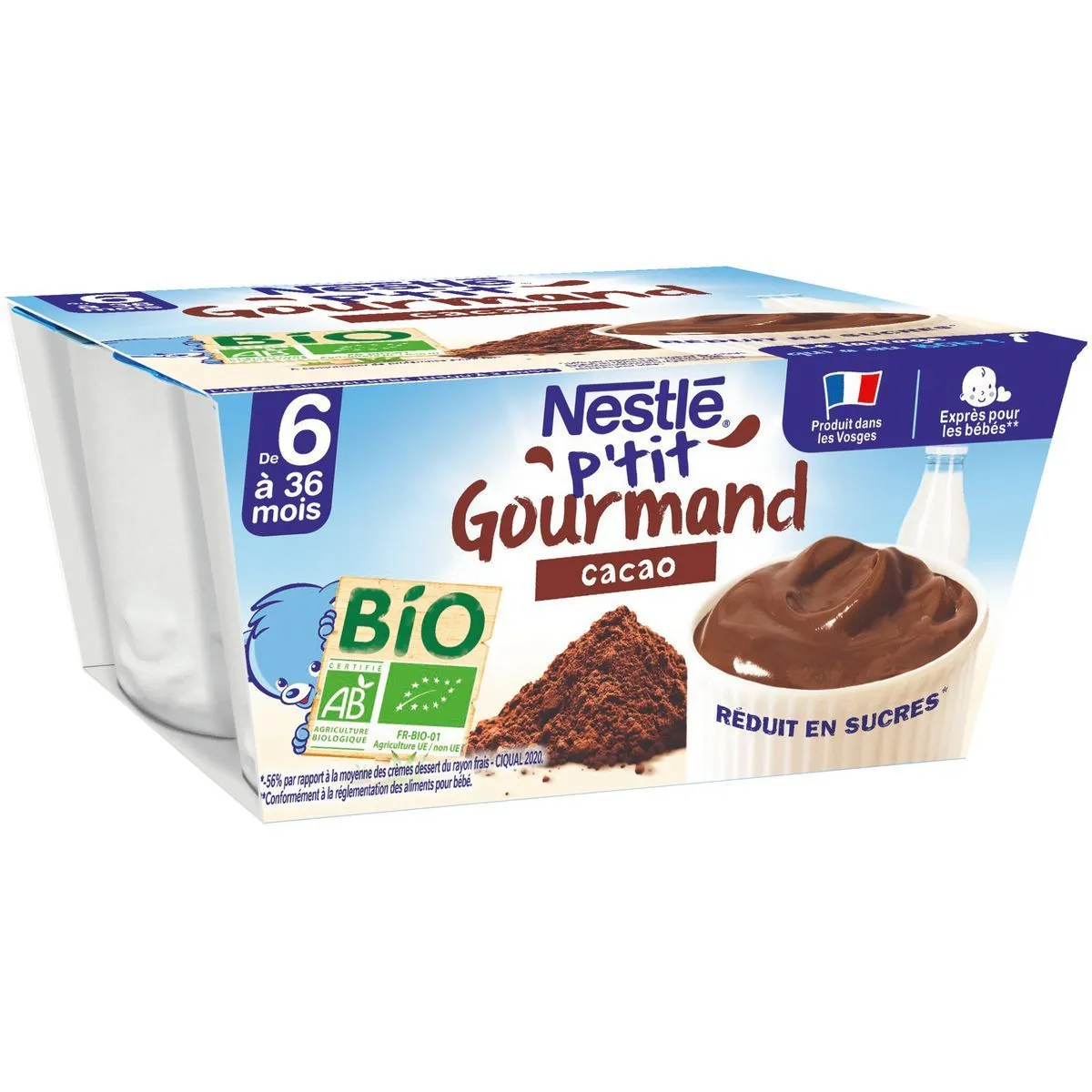 sur les lactés nestle bio 