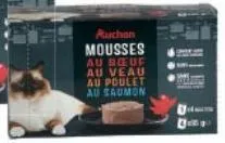 mousseline chat gourmand auchan 