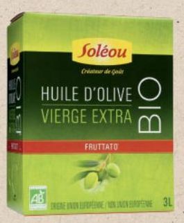 HUILE D'OLIVE VIERGE EXTRA FRUITÉ BIO SOLÉOU 