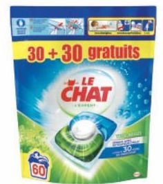 LESSIVE CAPSULE TRIO BULLES LE CHAT 