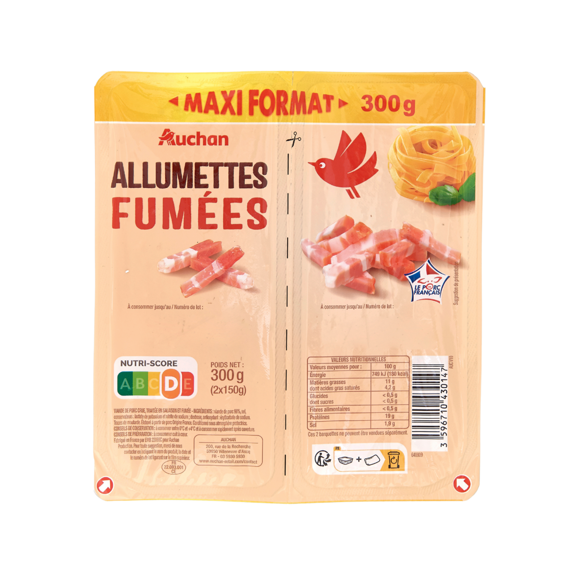 ALLUMETTES AUCHAN