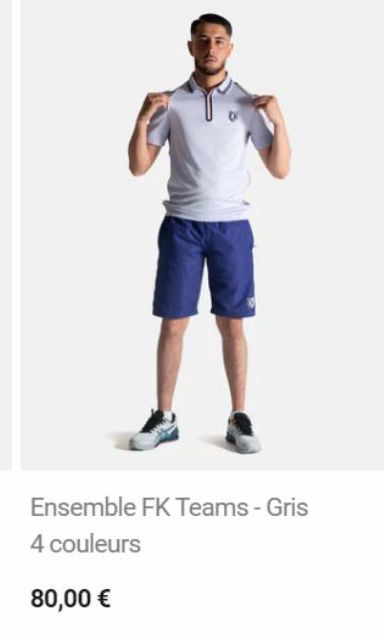 Ensemble FK Teams - Gris  4 couleurs  80,00 € 