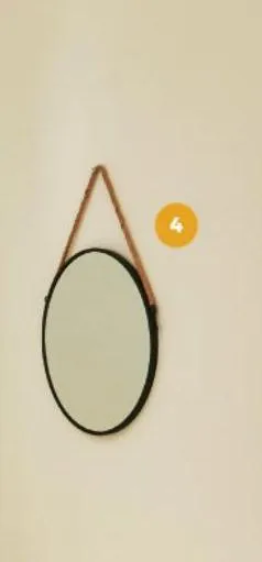 miroir rond métal