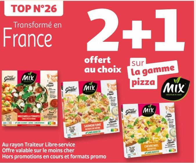 La gamme pizza MIX