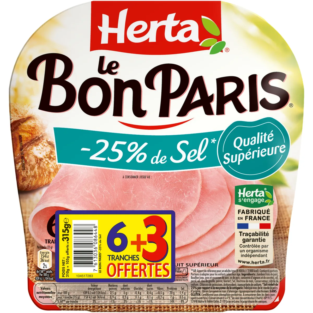 jambon le bon paris herta