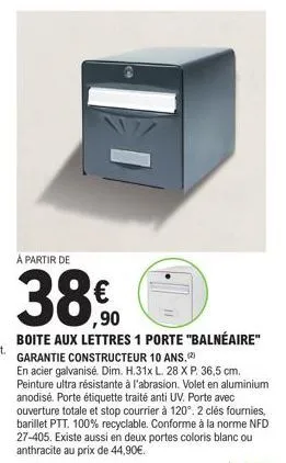 boîte aux lettres 