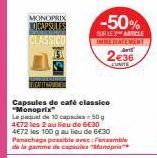 capsules de café 