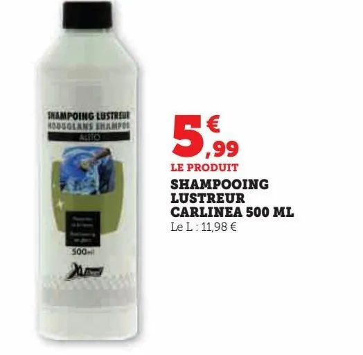 shampooing lustreur carlinea 500 ml