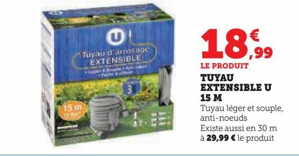 TUYAU EXTENSIBLE U 15 M