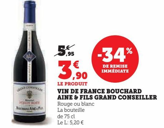 VIN DE FRANCE BOUCHARD AINE & FILS GRAND CONSEILLER