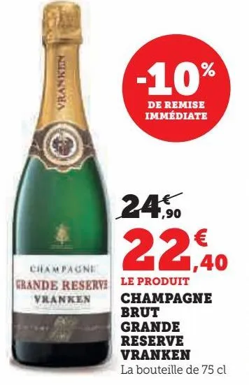 champagne brut grande reserve vranken