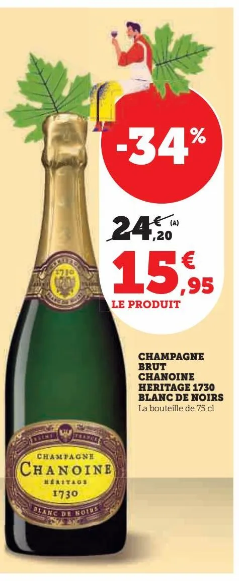 champagne brut chanoine heritage 1730 blanc de noirs