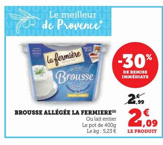 Brousse allegee La Fermiere