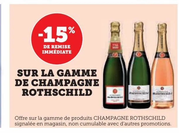 la gamme de champagne rothschild