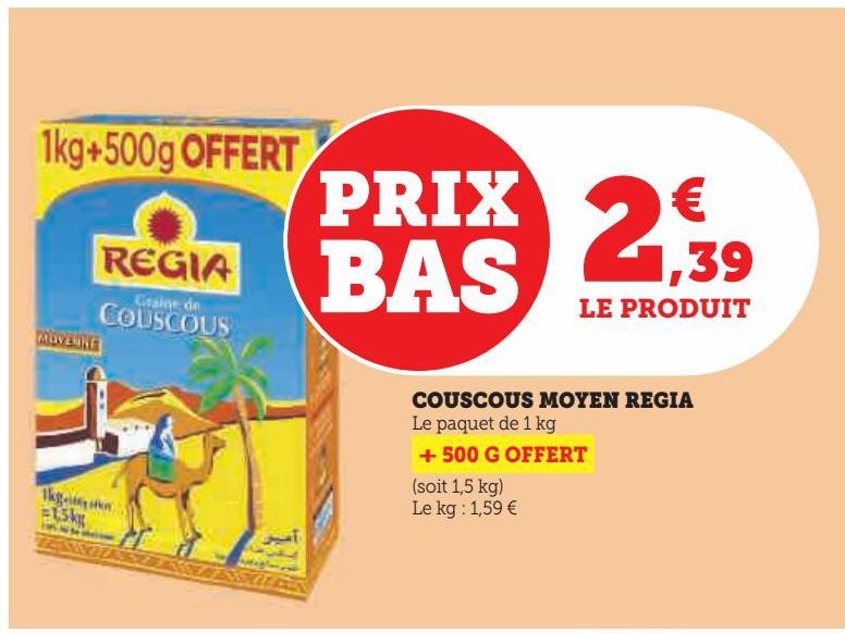 couscous Moyen Regia