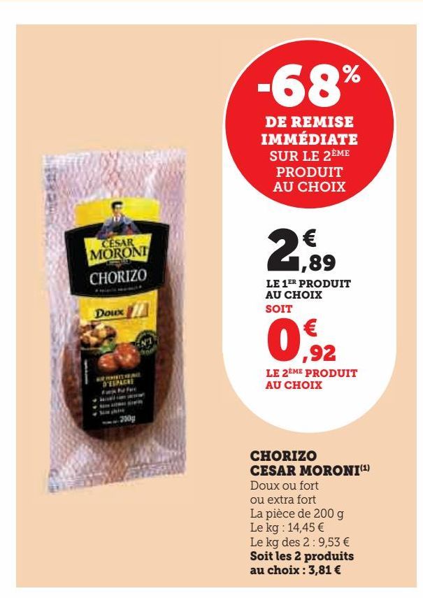 chorizo César moroni