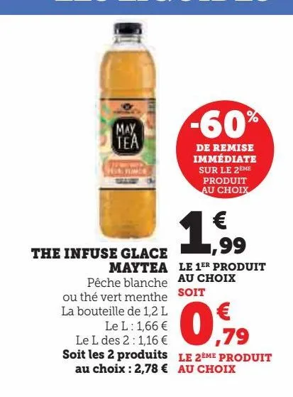 thé infuse glace maytea