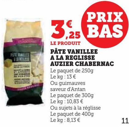 pâté vanille a la reglisse auzier chabernac