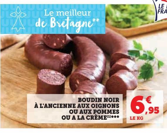 boudin noir a l`ancienne aux oignons ou aux pommes ou a la creme