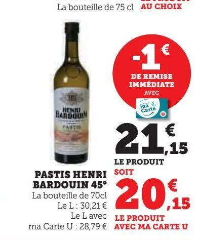 pastis henri bardouin 45ª