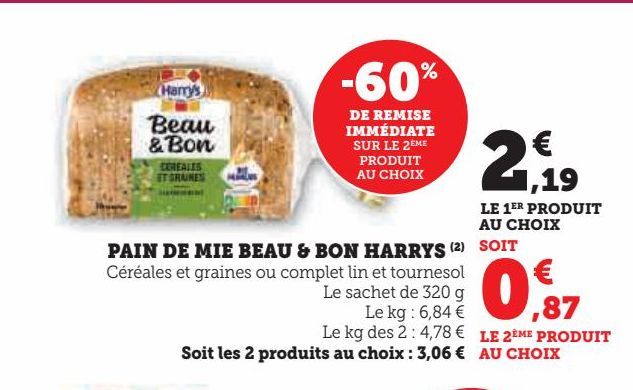 pain de mie beau & bon Harrys