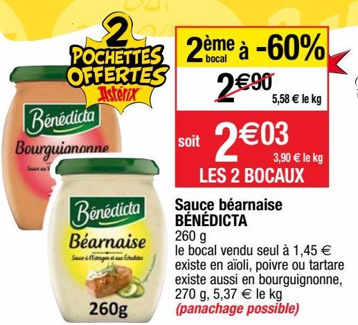 sauces Bénédicta