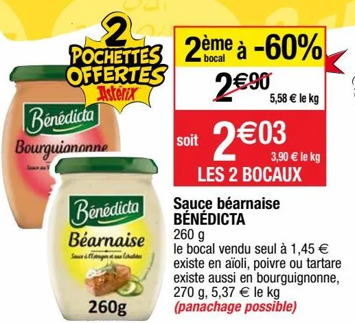 sauces bénédicta