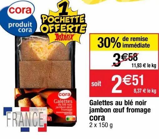 galettes de blé cora