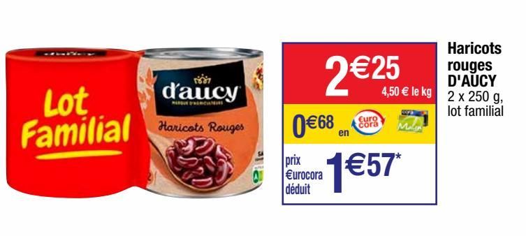 haricots rouges D'aucy