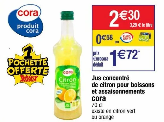 jus concentré cora