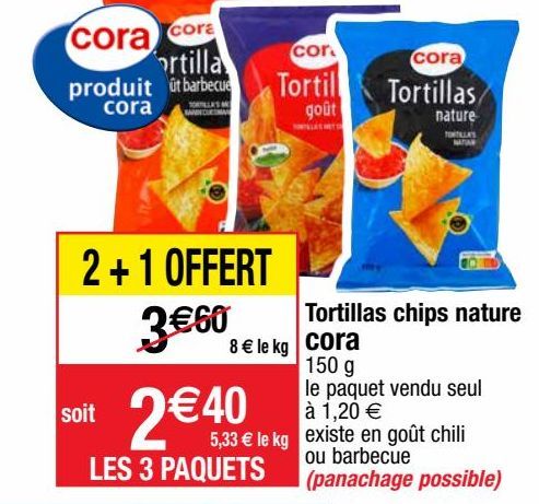 chips tortilla Cora