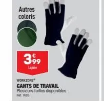 gants de travail 