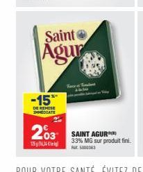 soldes Saint Agur