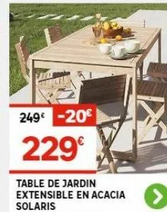 table de jardin 