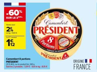 camembert Président