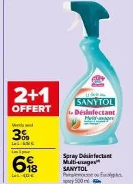 spray désinfectant sanytol