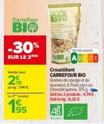 fruits secs Carrefour