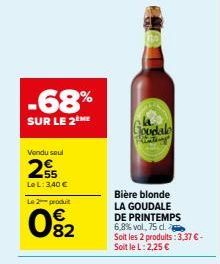 bière blonde La Goudale