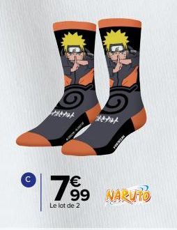 C  7⁹9  99  Le lot de 2  NARUTO 